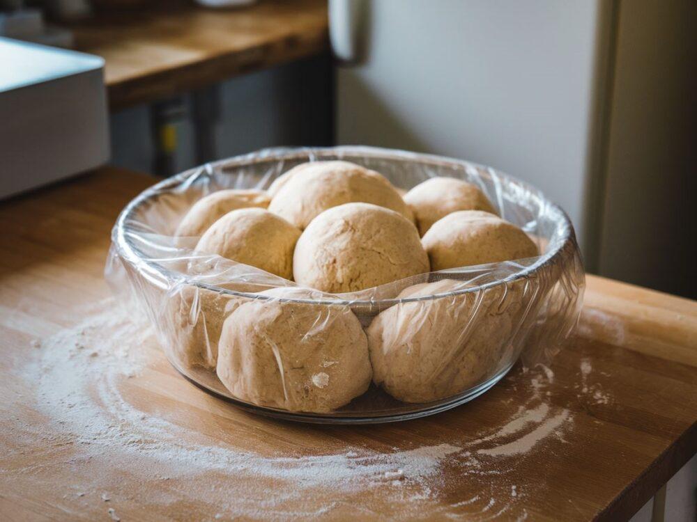ciasto na pizzę na desce