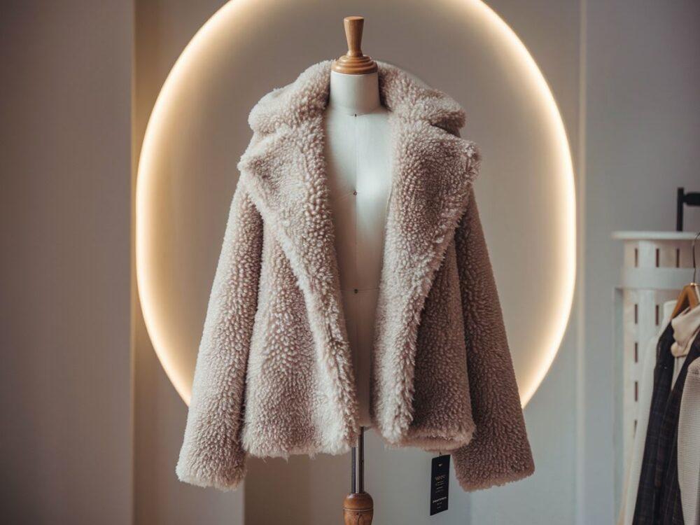 elegancki płaszcz z alpaki