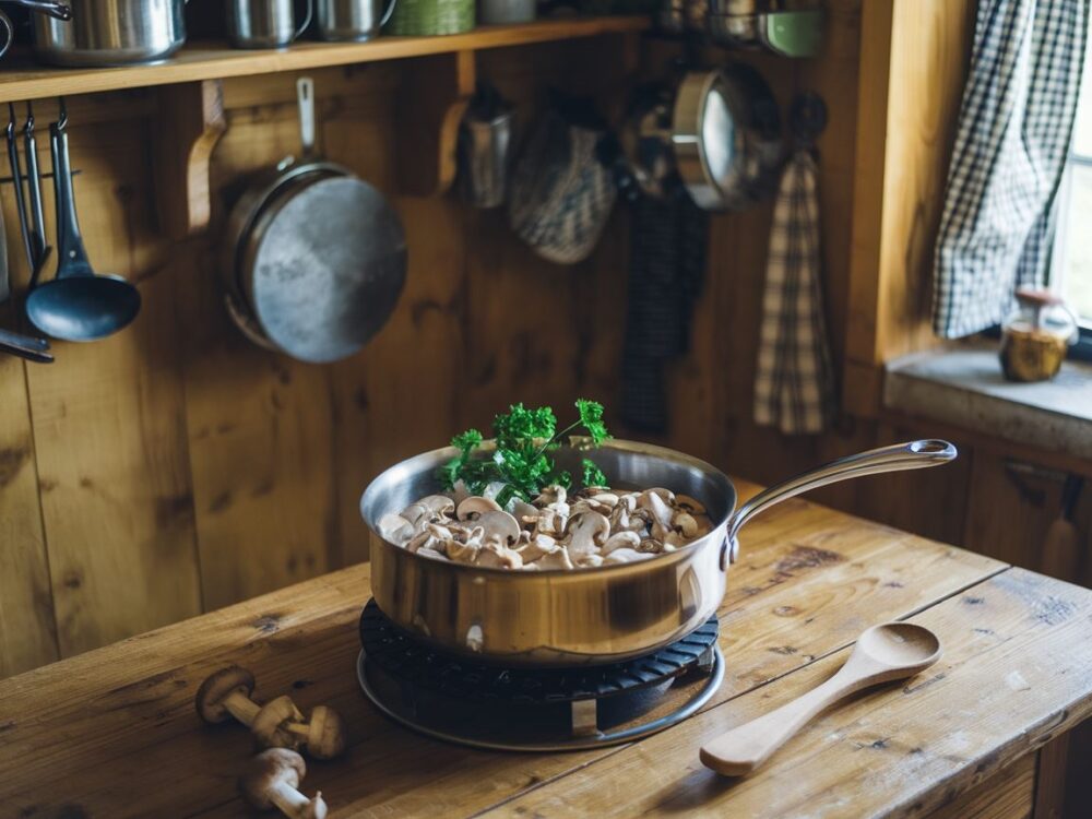 kremowy sos z grzybów