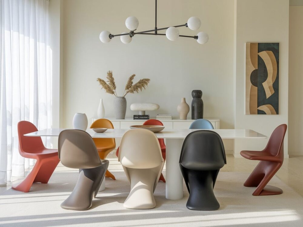 krzesła do białego stołu