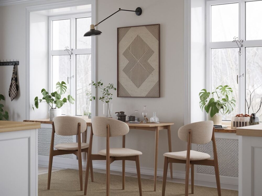 nowoczesna kuchnia z ozdobami