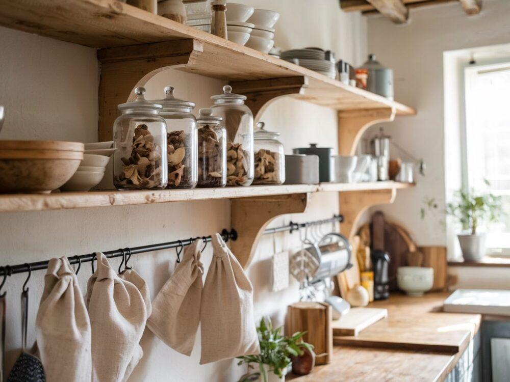 przechowywanie grzybów na półce