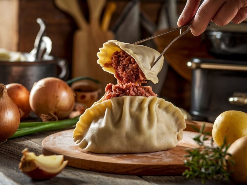 różne rodzaje mięsa na pierogi