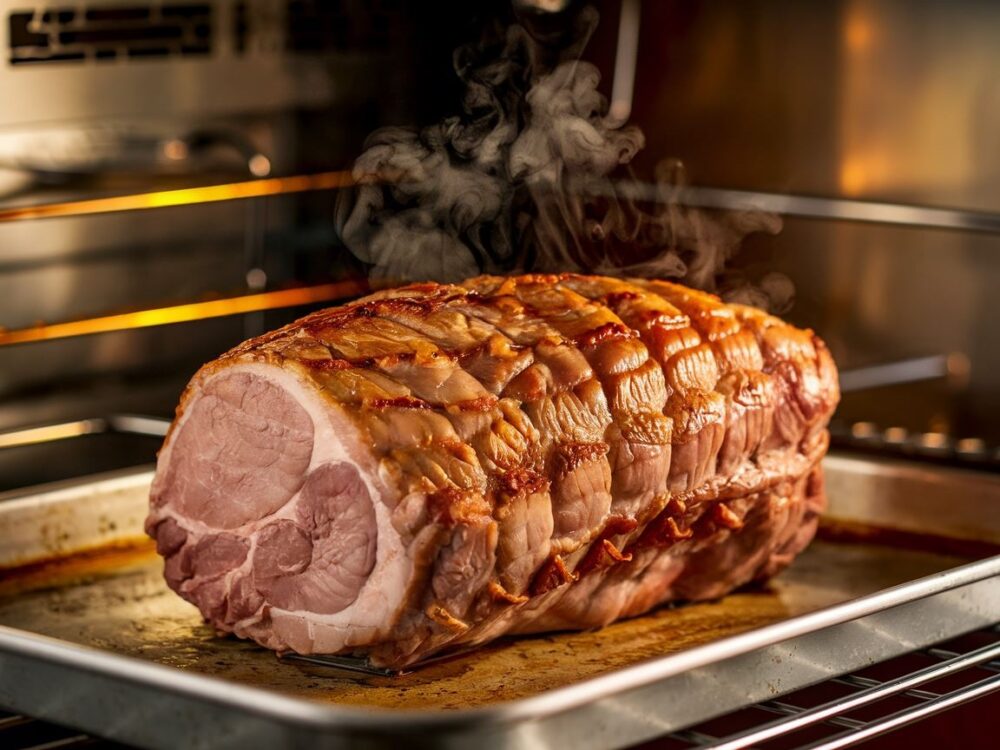 upieczony schab na blasze